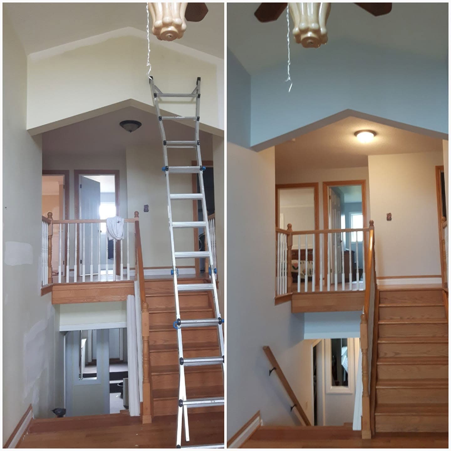 Freshly painted interior room with clean trim lines